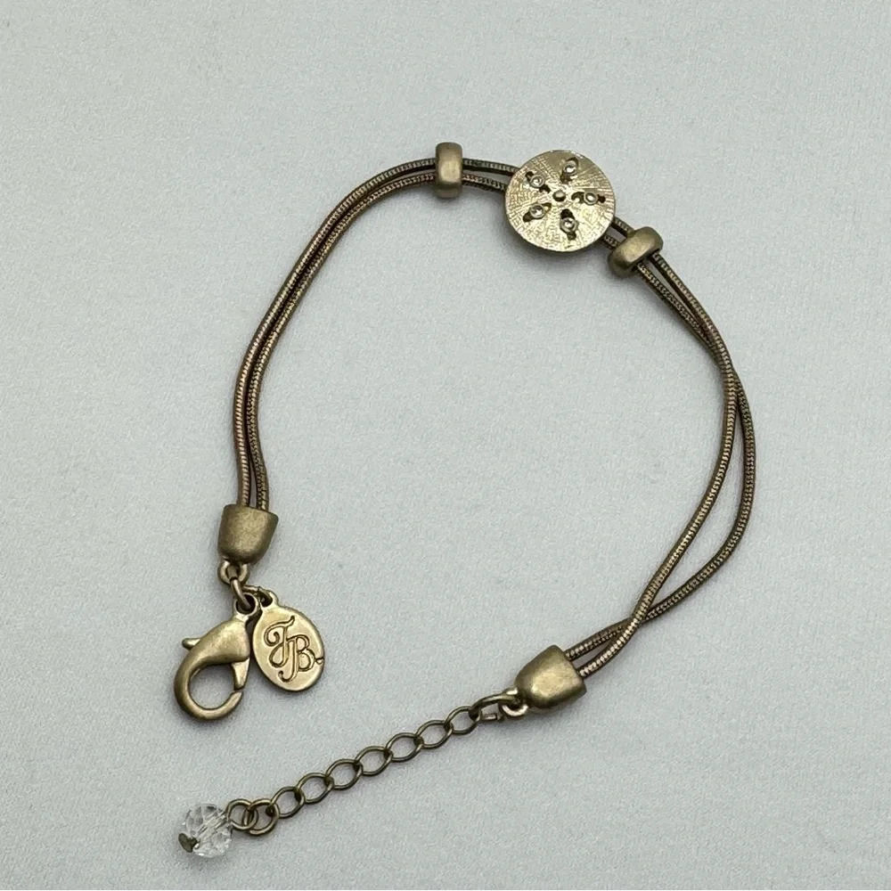 Tommy Bahama Sand Dollar Bracelet Gold Tone Adjustable Resort Timeless
